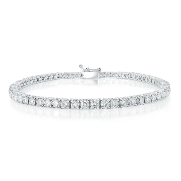14k White Gold Diamond Tennis Bracelet