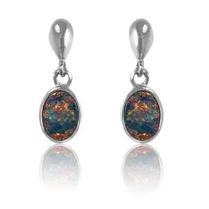 14kt White Gold Opal earrings