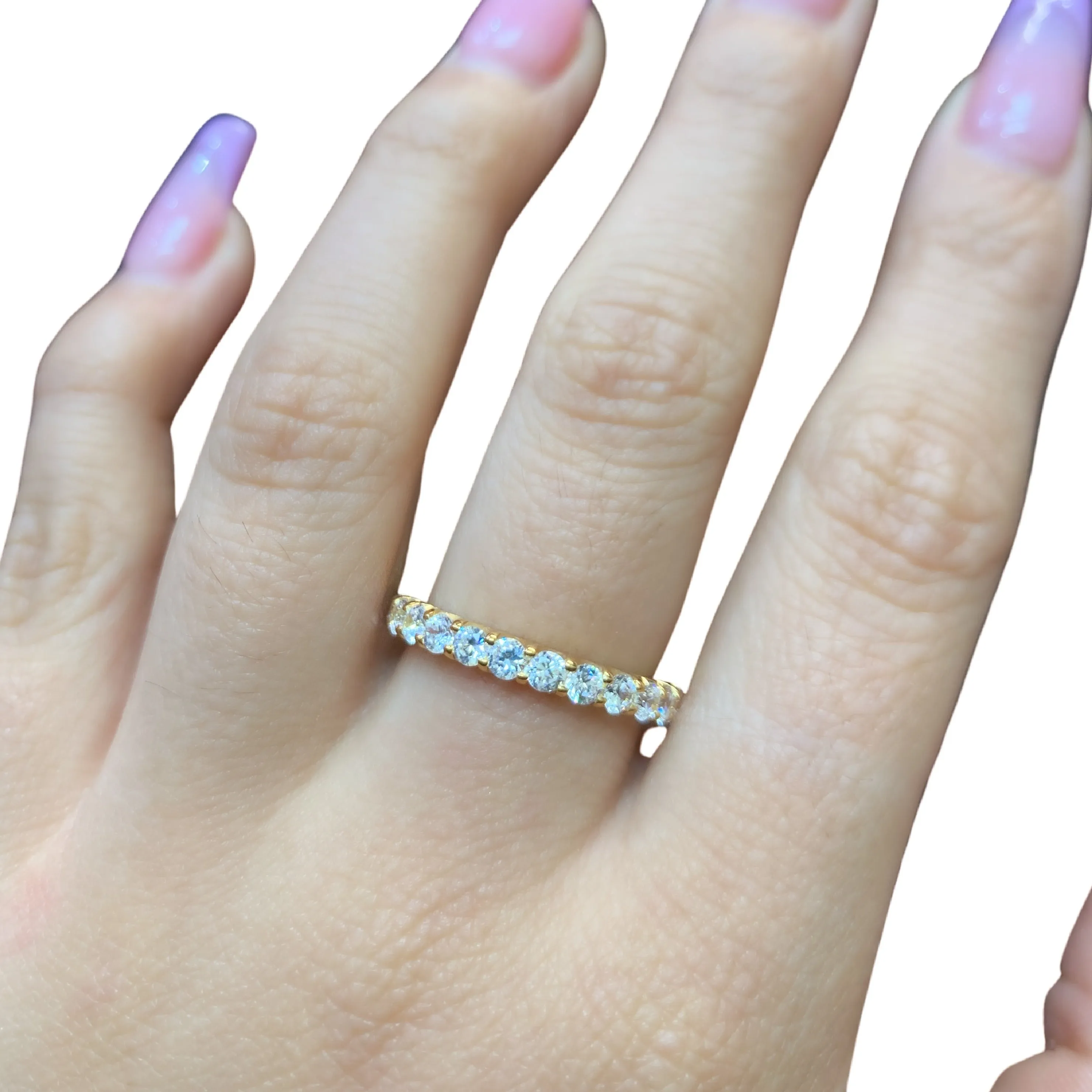 1.50ct Diamond Eternity Band in 14K White Gold