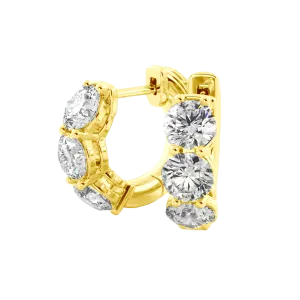 2ctw Lab Grown Diamond Hoop Earrings