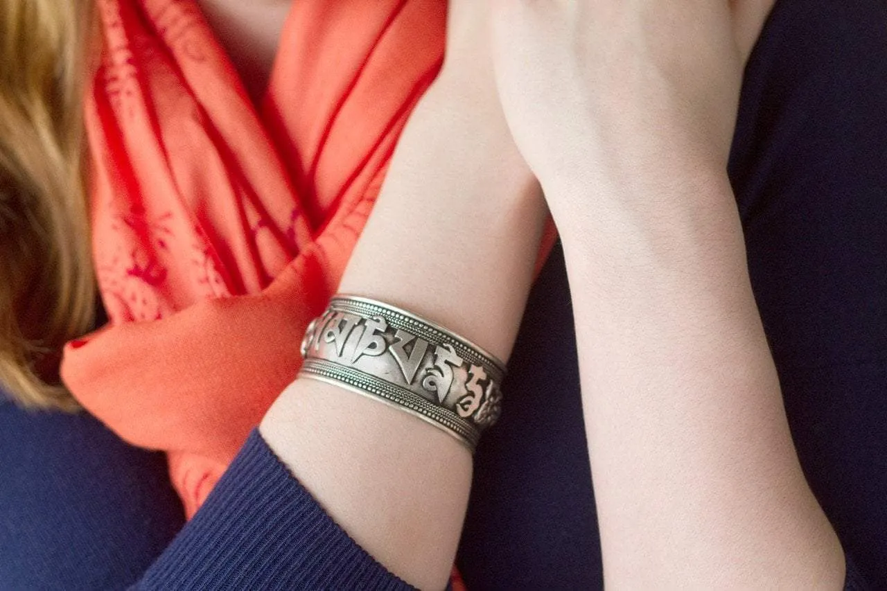 Adjustable Silver-Plated 1 Inch Cuff