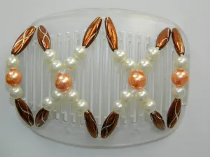 African Butterfly Hair Comb - Dalena Clear 10