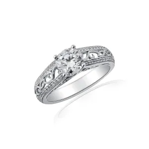 Amazing Filigree Engagement Ring by Ron Rosen at Regard Jewelry in Austin, Texas
