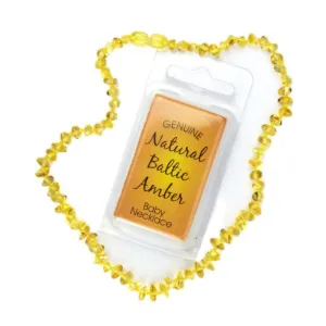 Amber beads 14/15 inch Baby Teeth Necklace Citrin