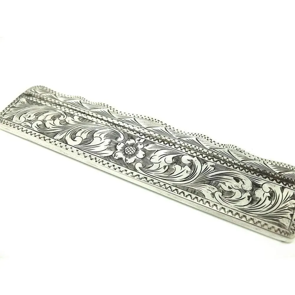 Antique 1900 Italian Silver Comb