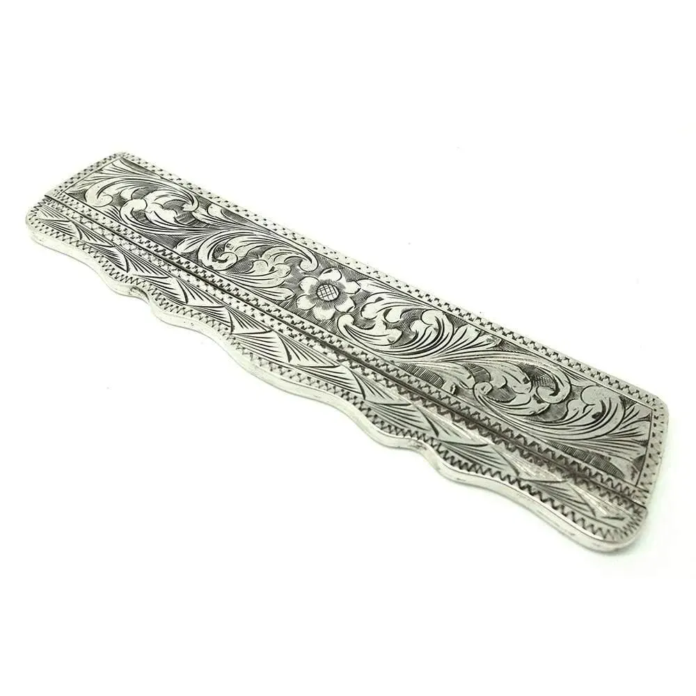 Antique 1900 Italian Silver Comb