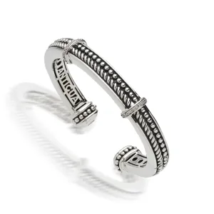 Apollo Rope and Bead Cuff with Pave Diamonds