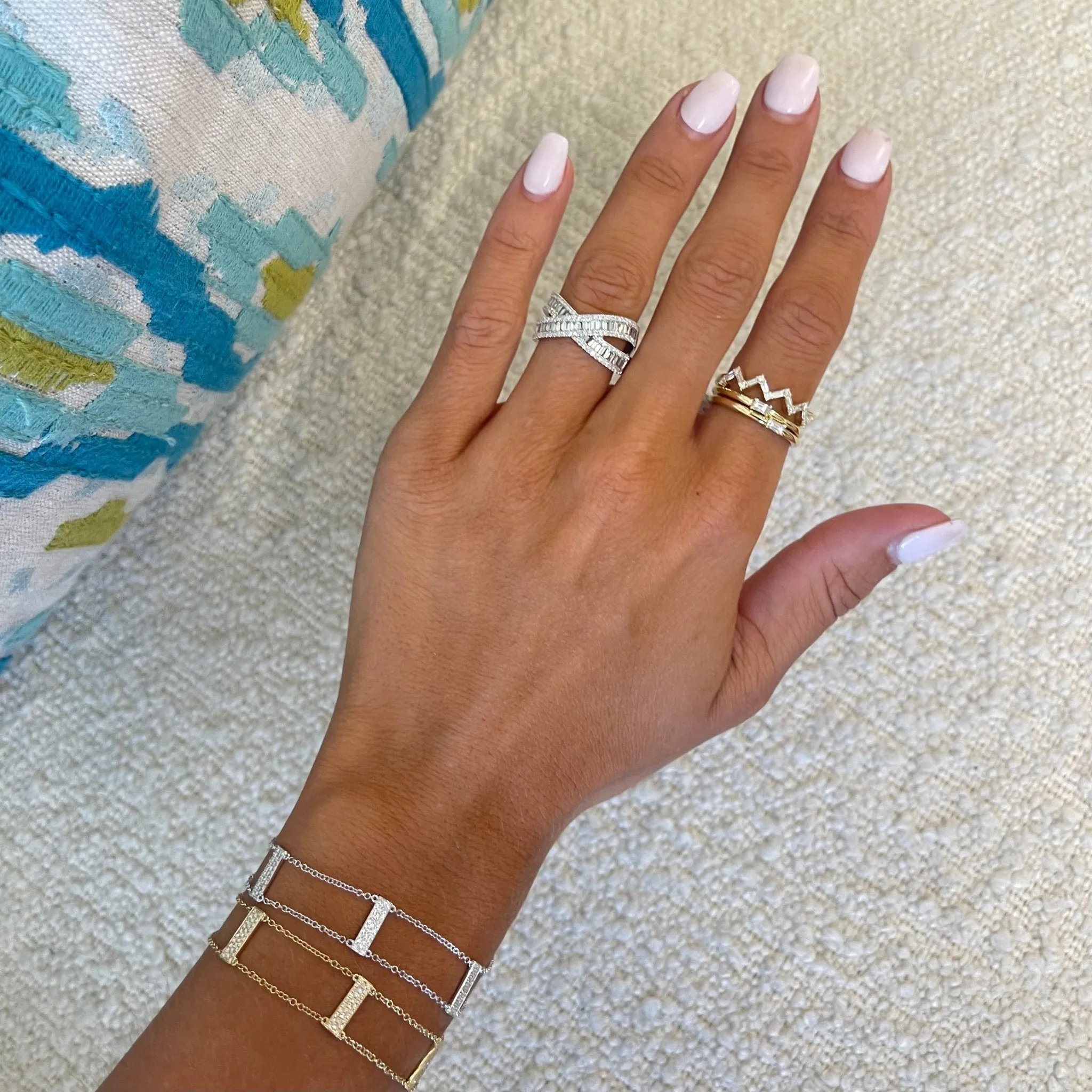 Baguette Chevron Band