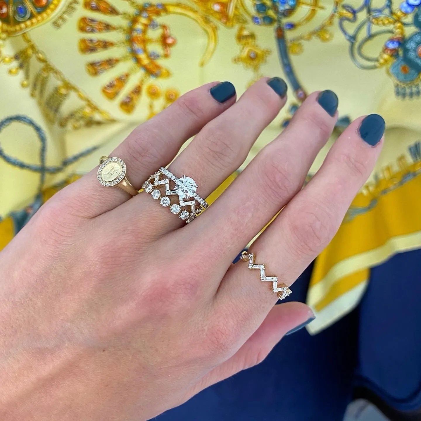 Baguette Chevron Band