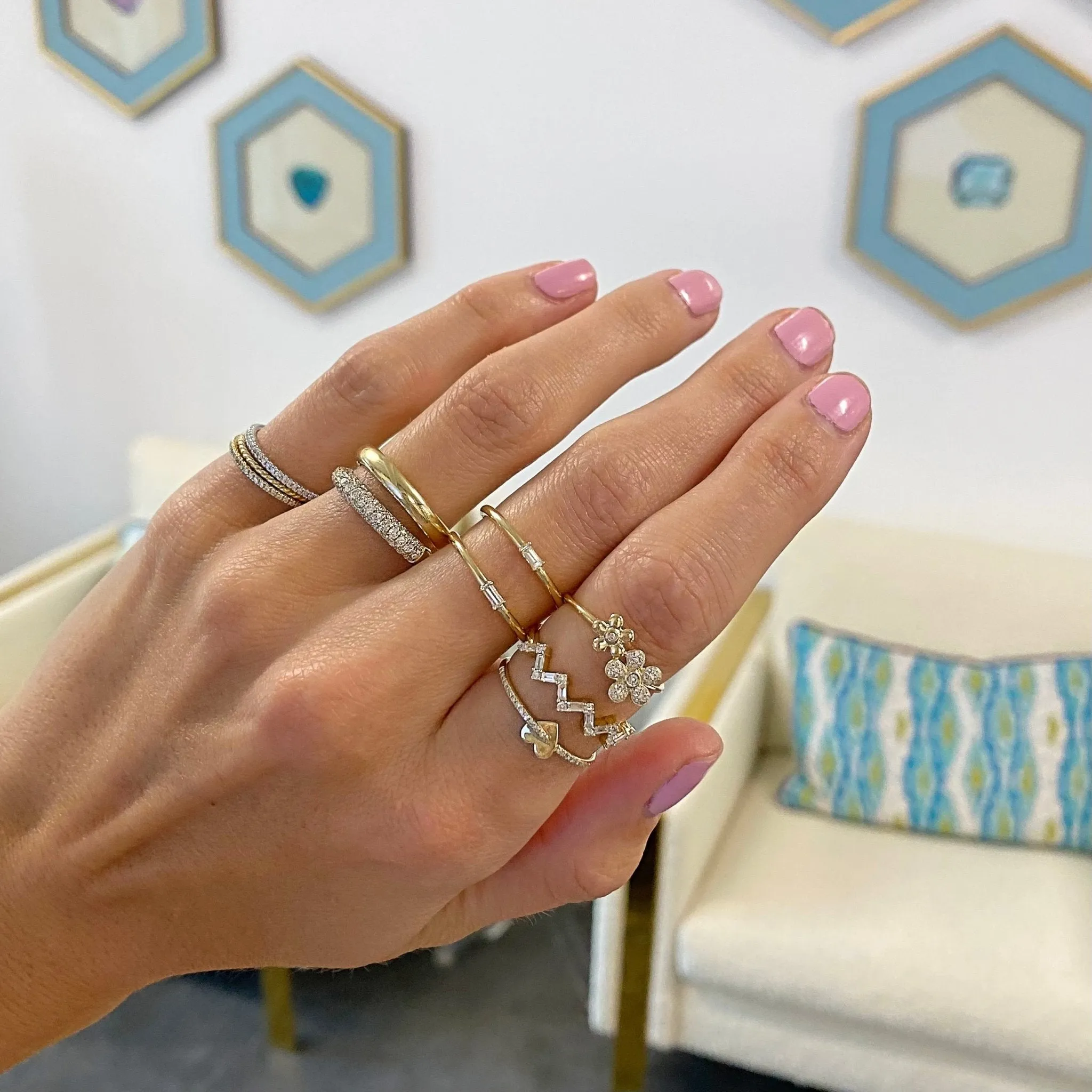 Baguette Chevron Band