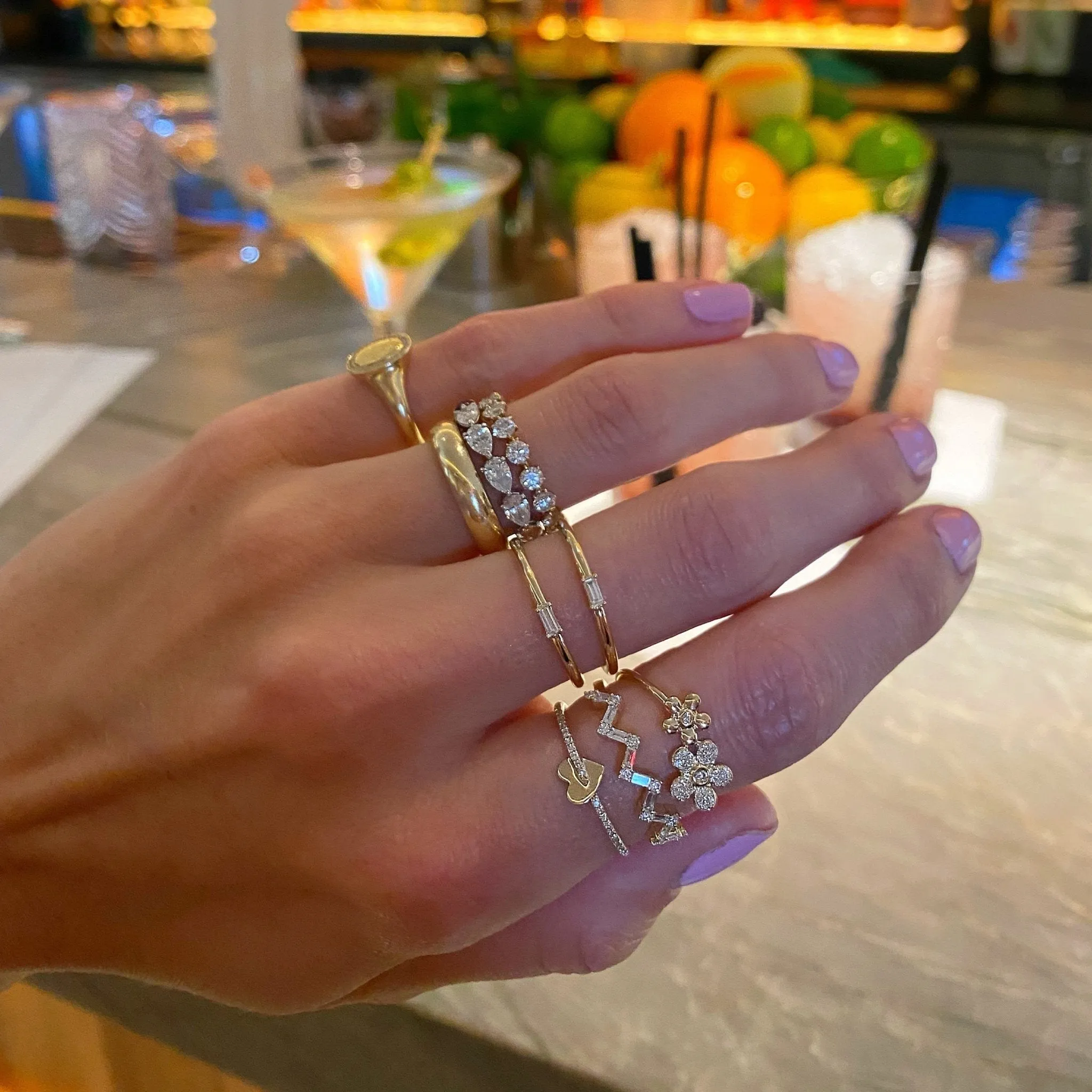 Baguette Chevron Band