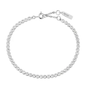 Bezel Tennis Bracelet in Sterling Silver