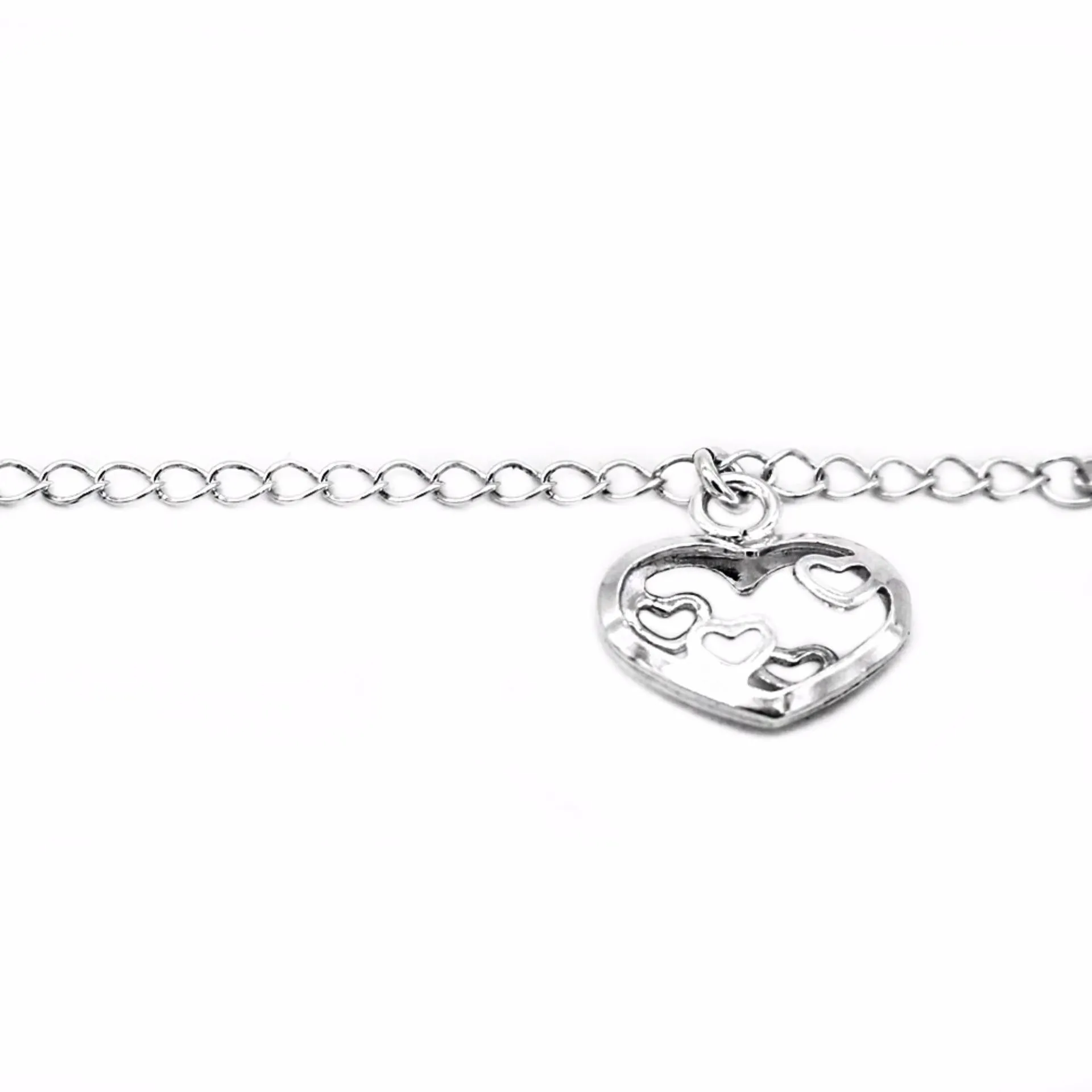 Bracelet with Open Heart Charm
