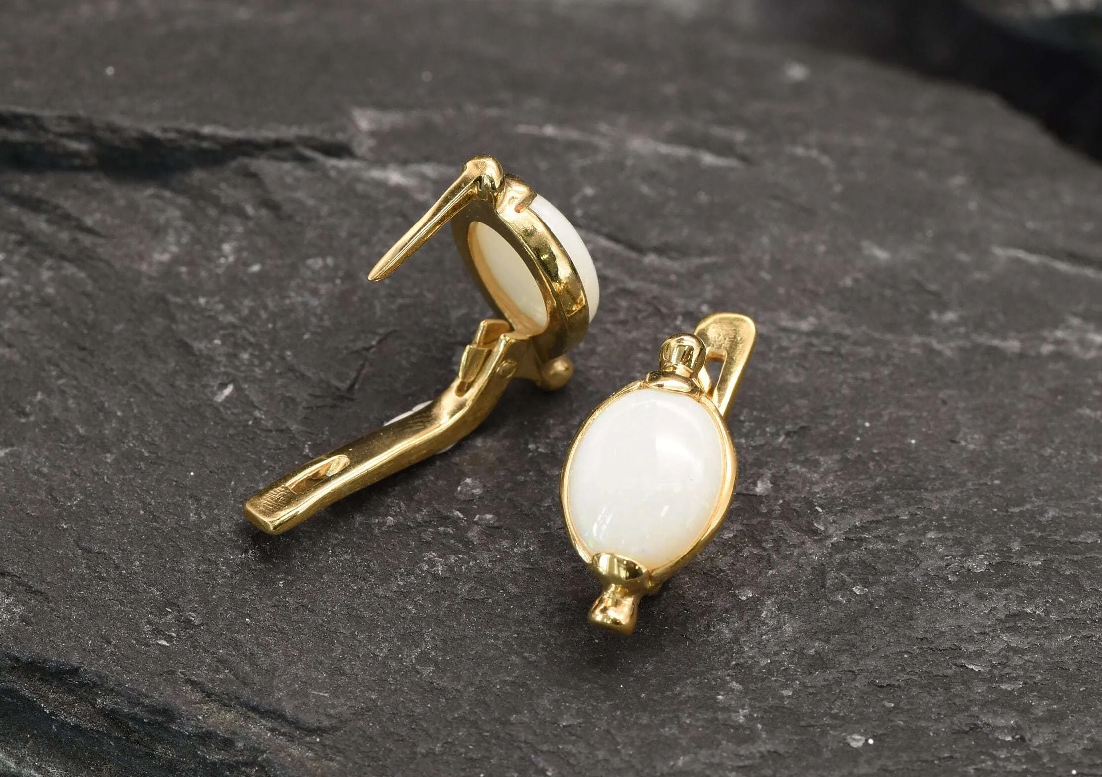 Bridal Opal Earrings - Natural Opal Earrings, Fire Opal Studs