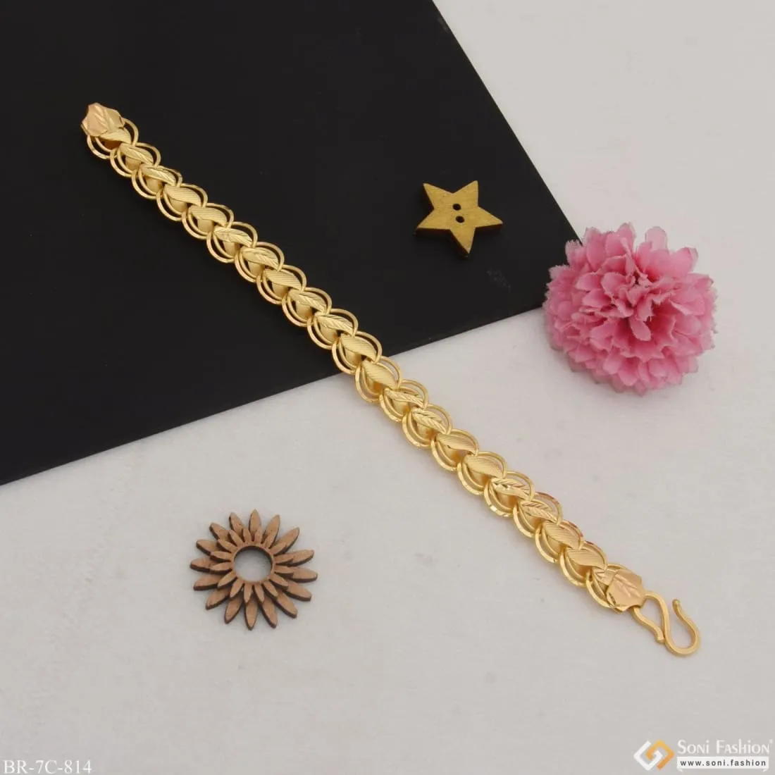 Brilliant Quality Gold Plated Kohli Chain For Men - Style C814