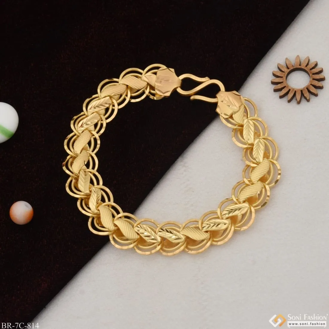 Brilliant Quality Gold Plated Kohli Chain For Men - Style C814