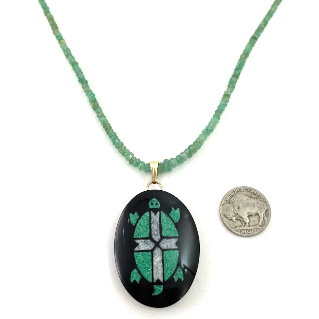 Buffalo Horn Inlay<br>By Kevin & Valerie Pourier