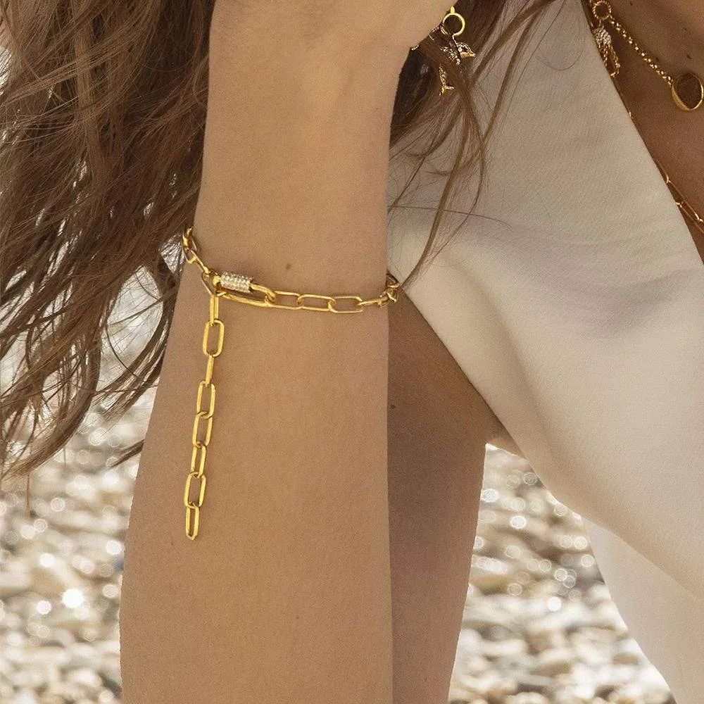 Chain Bracelet - Yellow Silver