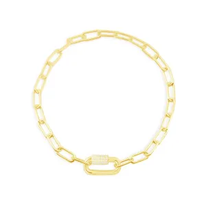 Chain Bracelet - Yellow Silver