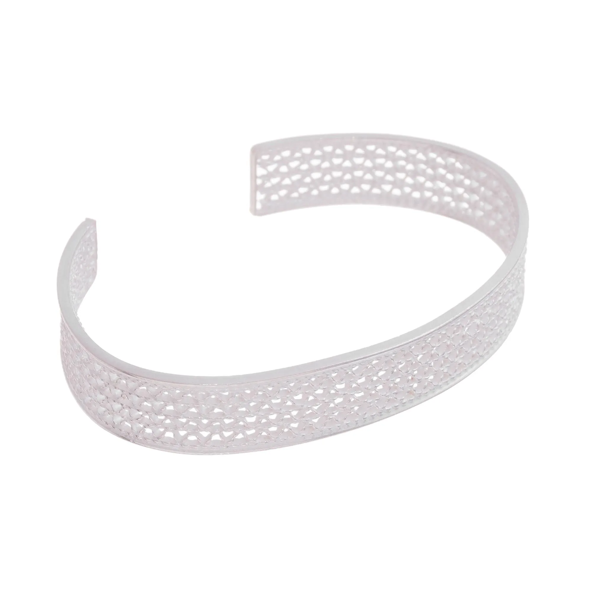 Colonial Shine Sterling Silver Filigree Cuff Bracelet from Peru