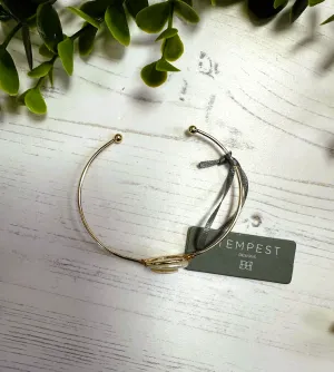 Delicate Cuff With Faux Mother Of Pearl