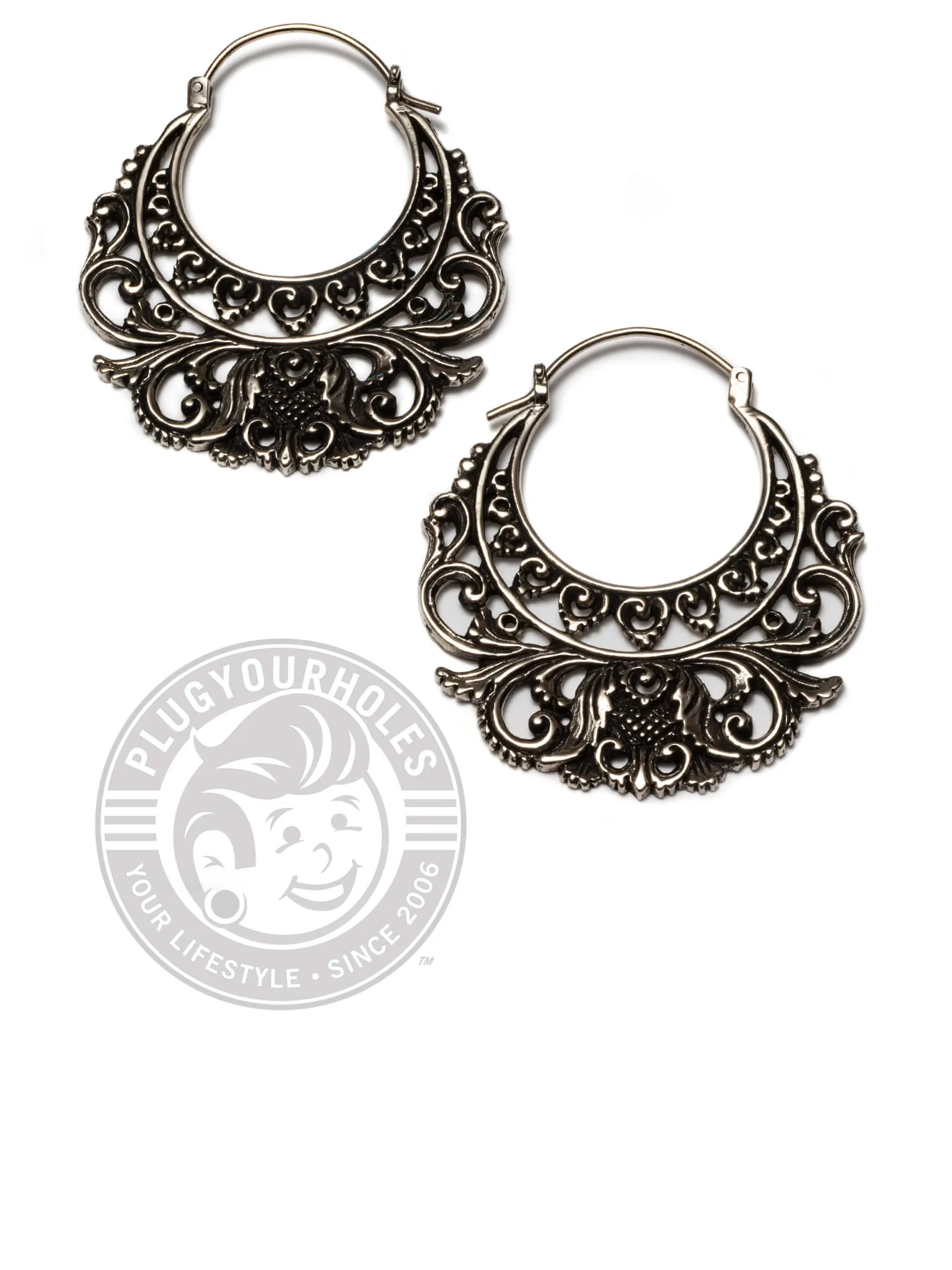 Demetria Filigree Brass Earrings