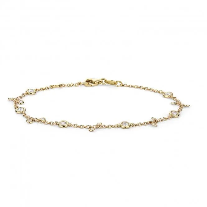 Diamond Jewellery 18ct Gold Bracelet BDQ032