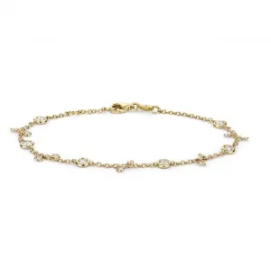 Diamond Jewellery 18ct Gold Bracelet BDQ032