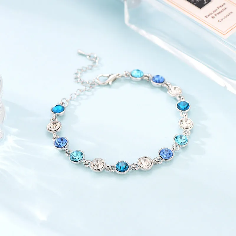 Explosive Small Blue Diamond Bracelet
