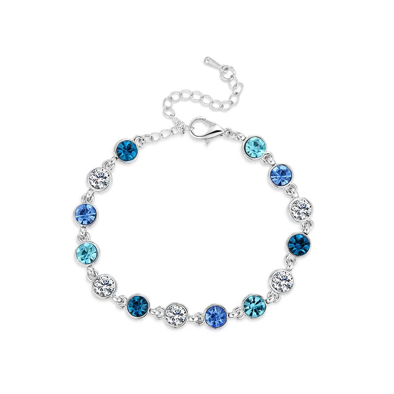 Explosive Small Blue Diamond Bracelet