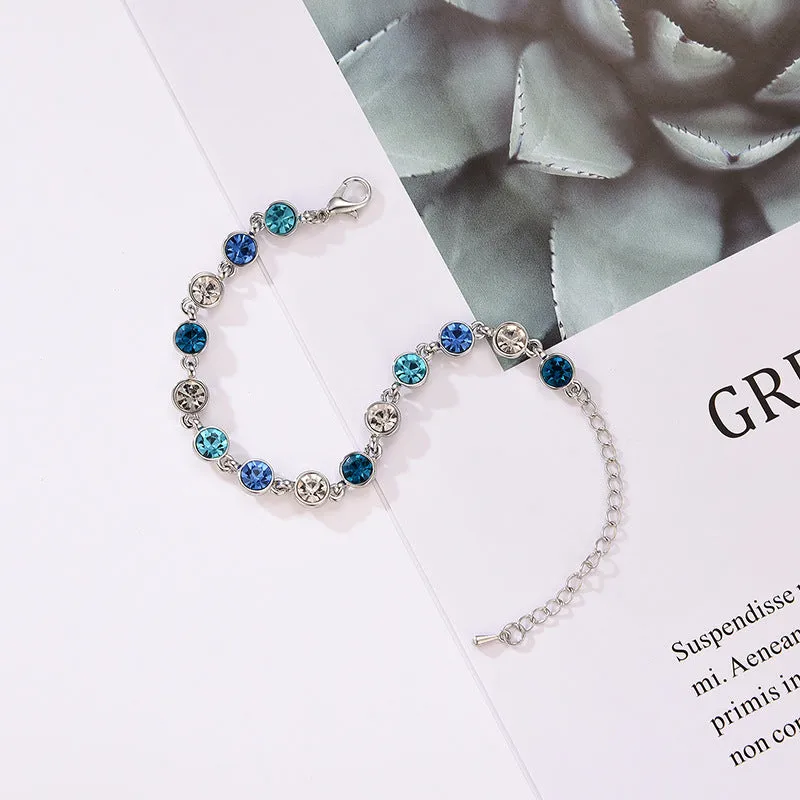 Explosive Small Blue Diamond Bracelet