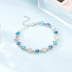 Explosive Small Blue Diamond Bracelet