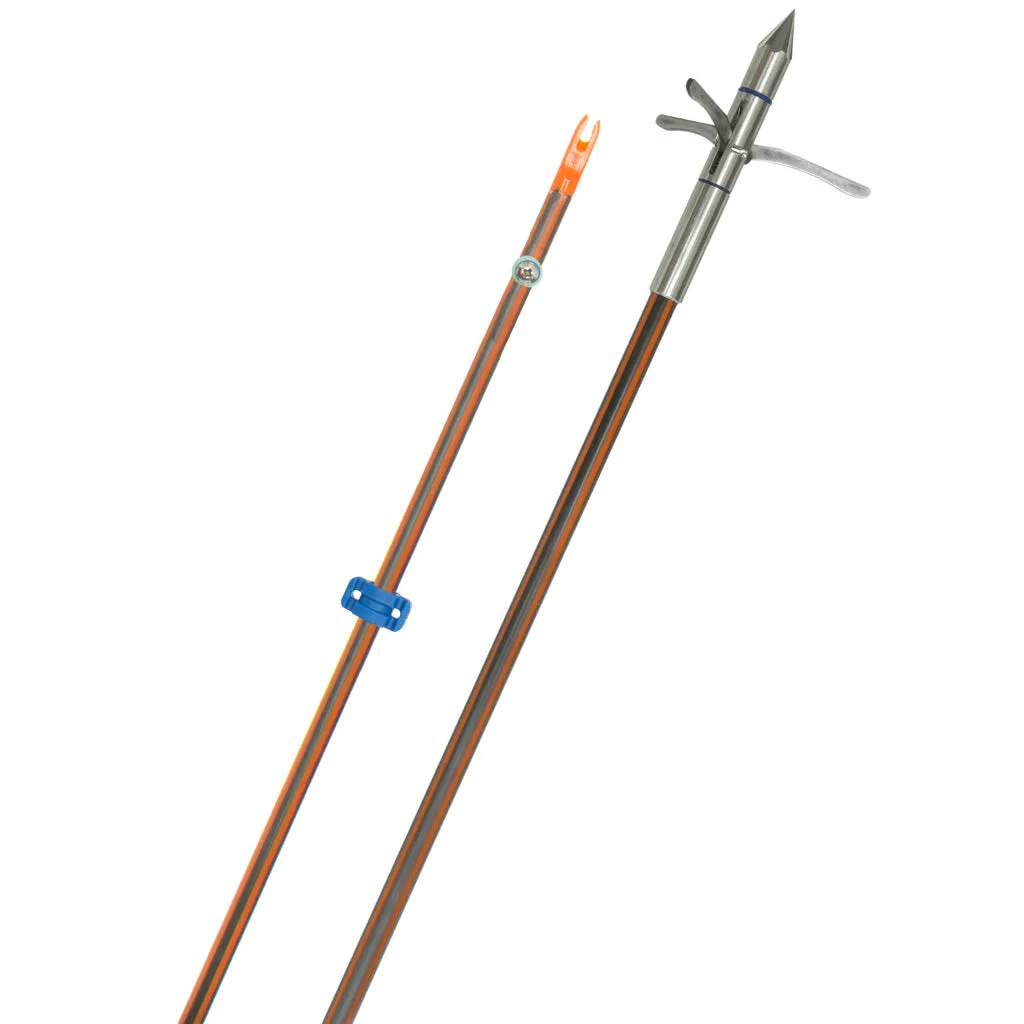 Fin Finder Hydro Carbon Il Bowfishing Arrow W- Kraken 3 Barb Point