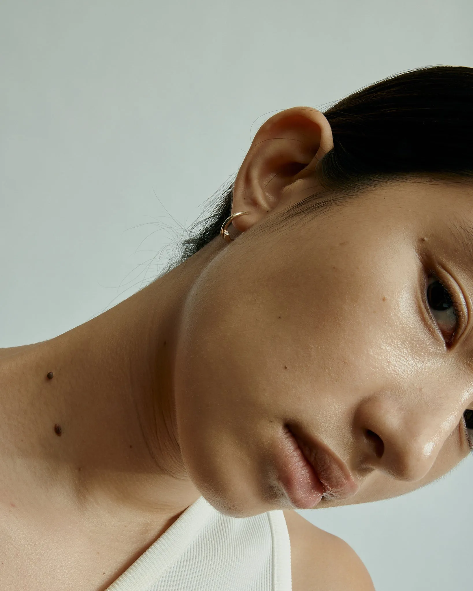 Float Diamond Hoops