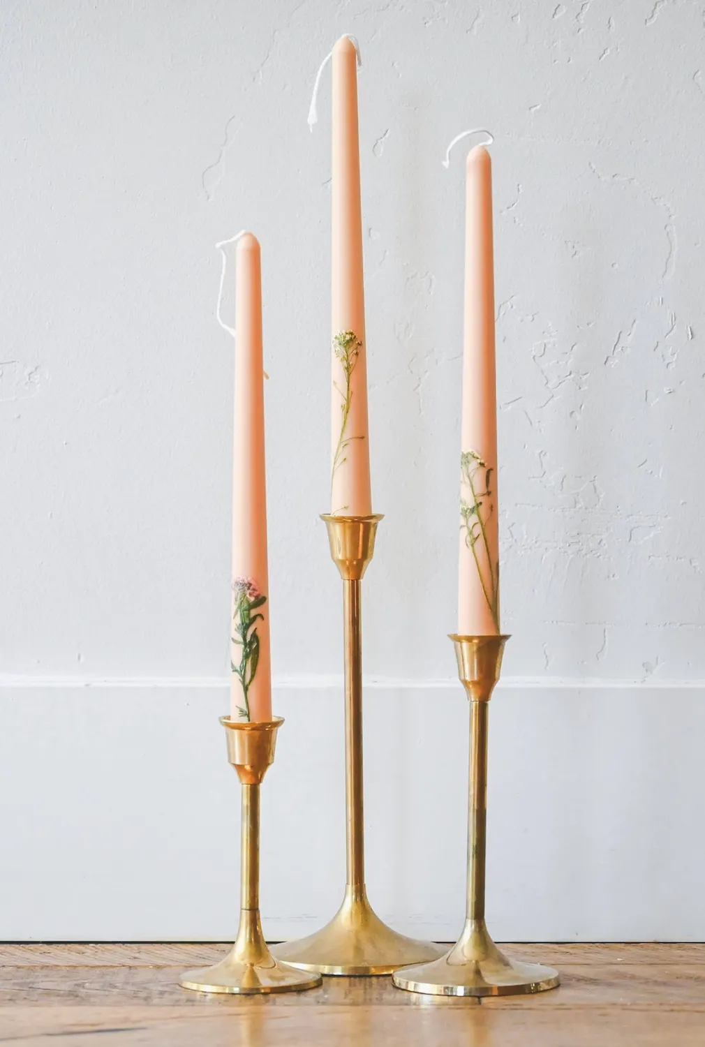 Floral Inlaid Tapers