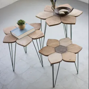 Flower Side Table Set