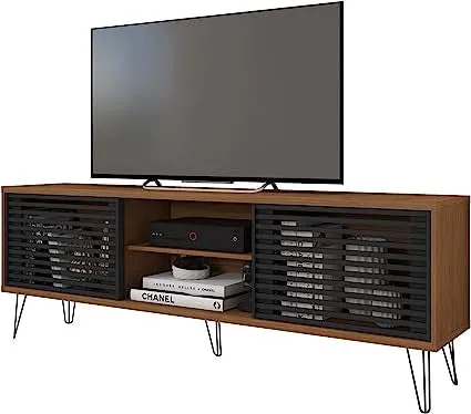 Go Green Woods Frizz Mid-Century Modern TV Stand for 70 Inch TV
