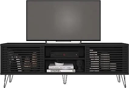 Go Green Woods Frizz Mid-Century Modern TV Stand for 70 Inch TV