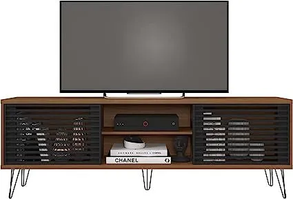 Go Green Woods Frizz Mid-Century Modern TV Stand for 70 Inch TV