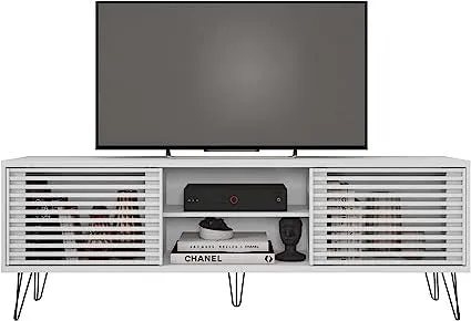 Go Green Woods Frizz Mid-Century Modern TV Stand for 70 Inch TV