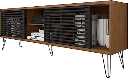 Go Green Woods Frizz Mid-Century Modern TV Stand for 70 Inch TV