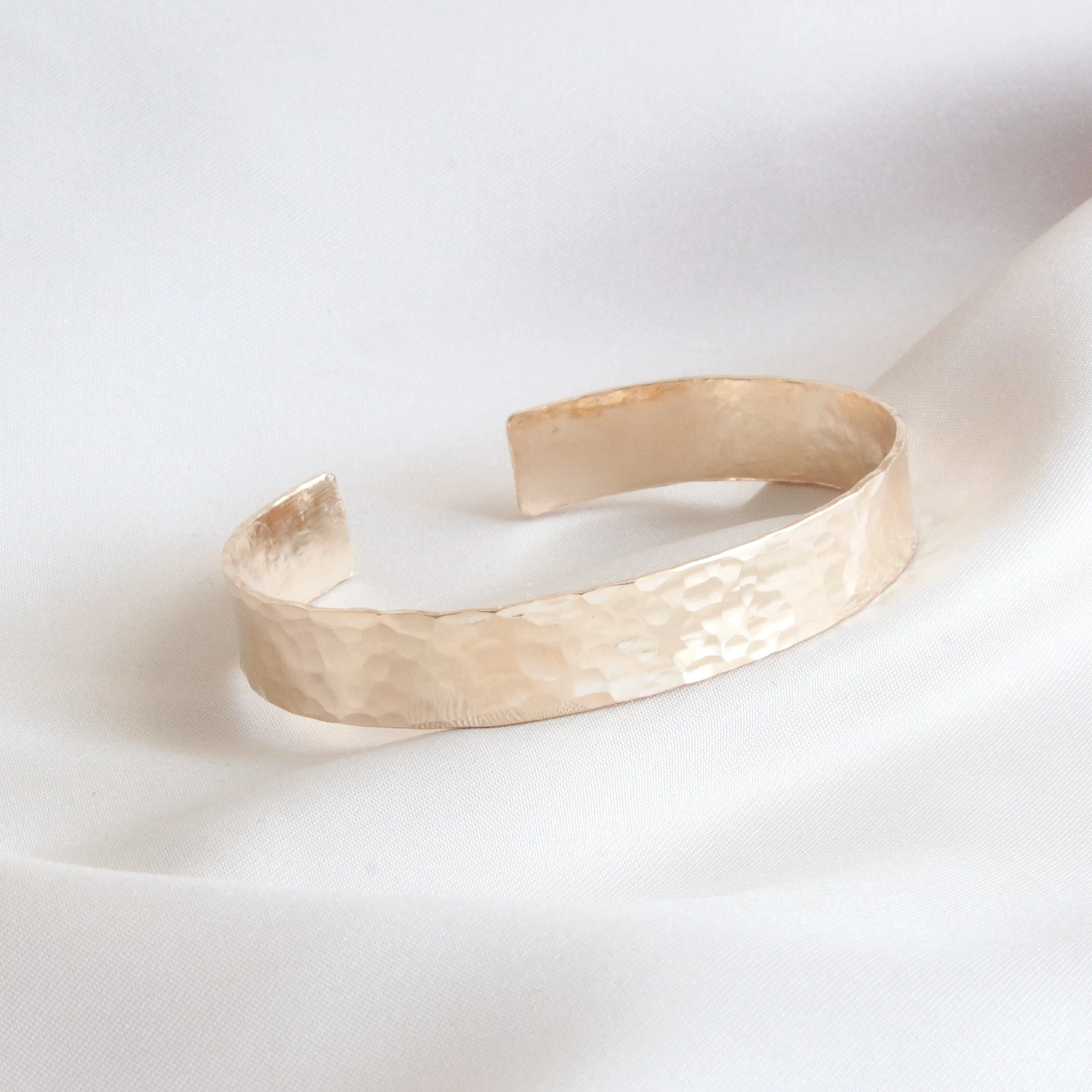 Gold Hammered Round Lever Back Earrings