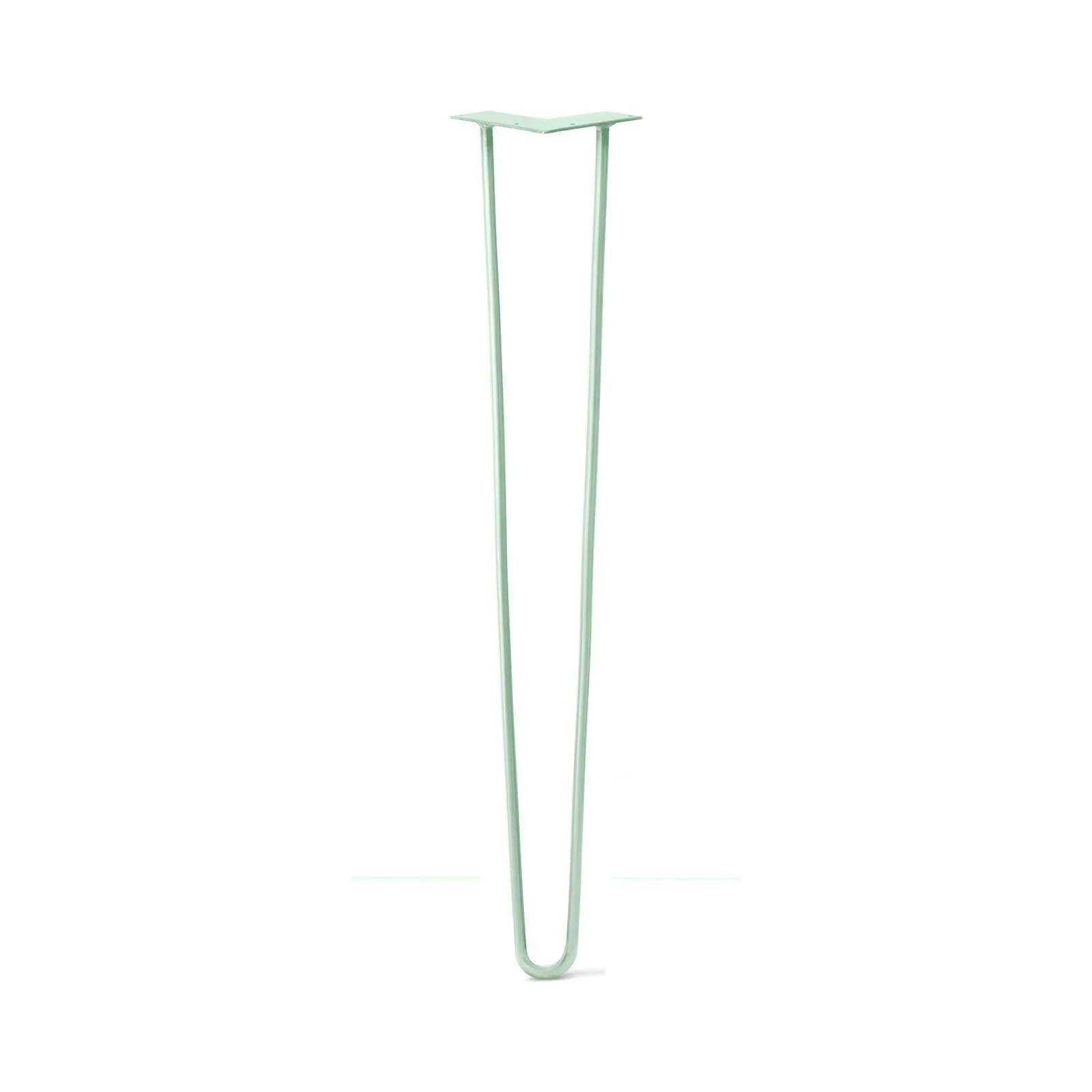 Hairpin Leg (Sold Separately), 2-Rod Design - Mint Powder Coated Finish