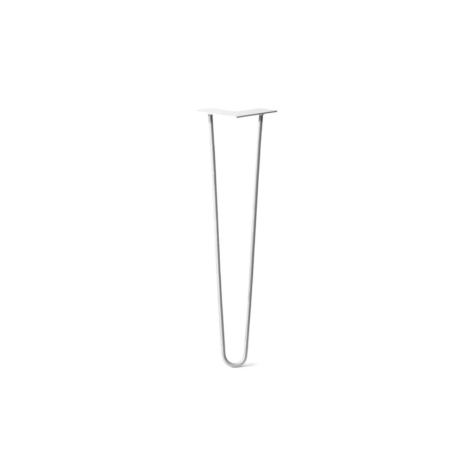 Hairpin Leg (Sold Separately), 2-Rod Design - White Powder Coated Finish