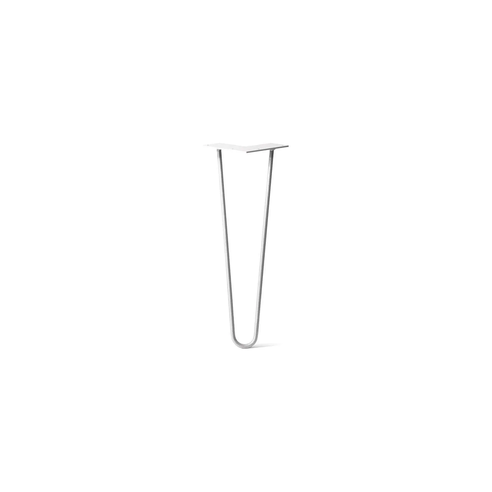 Hairpin Leg (Sold Separately), 2-Rod Design - White Powder Coated Finish