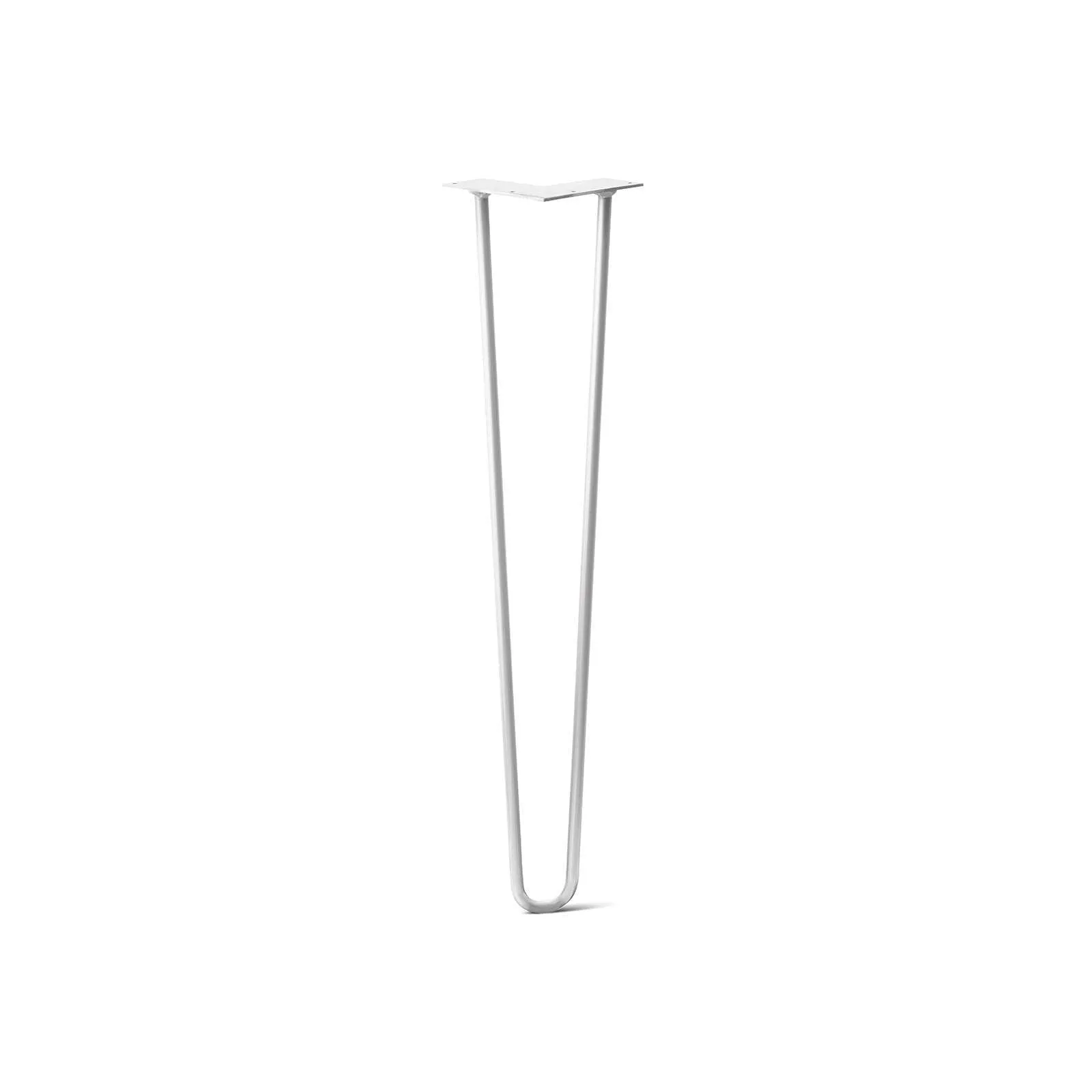 Hairpin Leg (Sold Separately), 2-Rod Design - White Powder Coated Finish