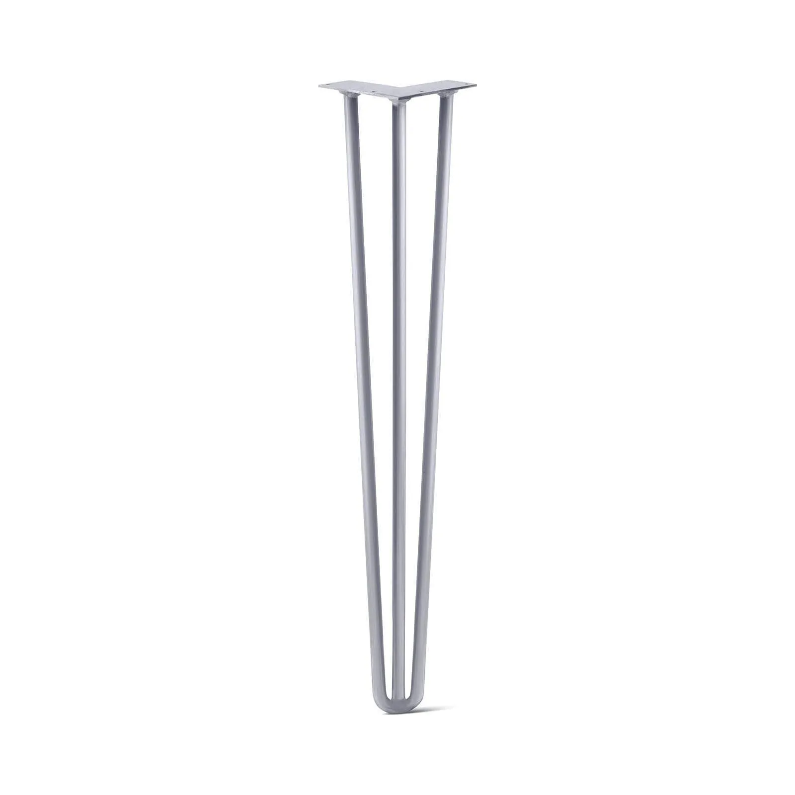 Hairpin Leg (Sold Separately), 3-Rod Design - Grey Powder Coated Finish