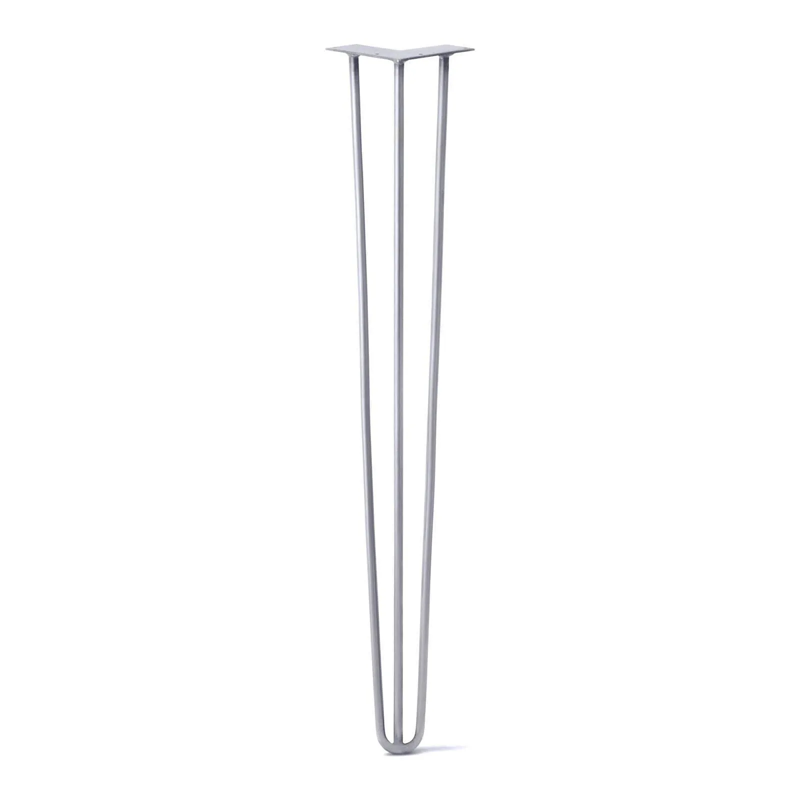 Hairpin Leg (Sold Separately), 3-Rod Design - Grey Powder Coated Finish