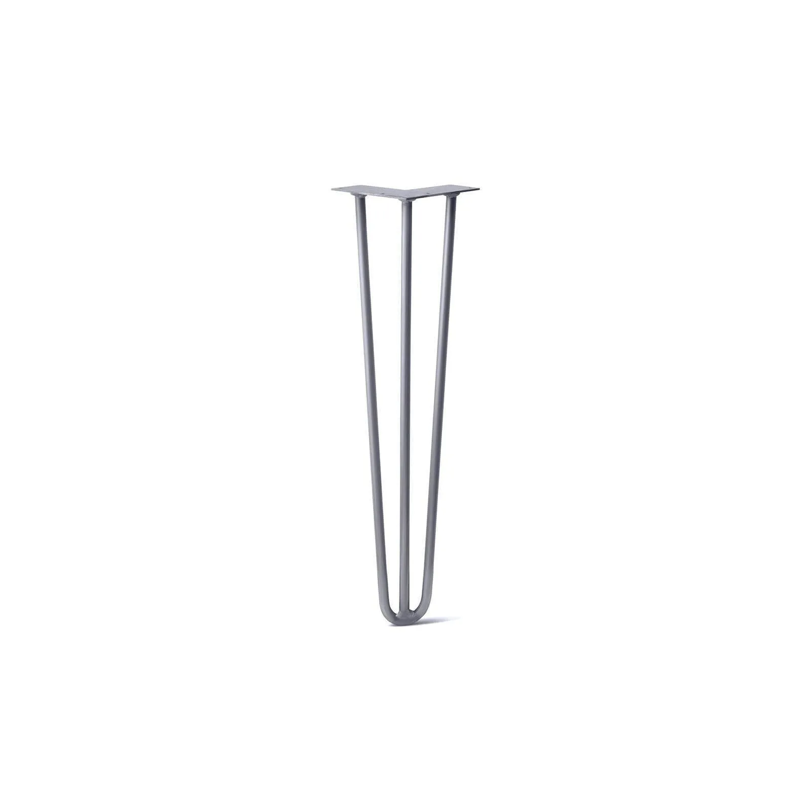 Hairpin Leg (Sold Separately), 3-Rod Design - Grey Powder Coated Finish