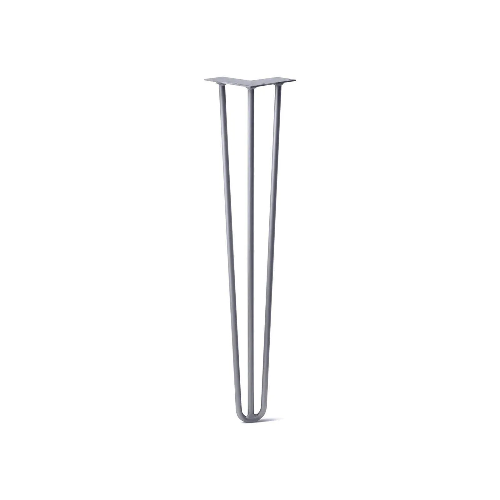 Hairpin Leg (Sold Separately), 3-Rod Design - Grey Powder Coated Finish